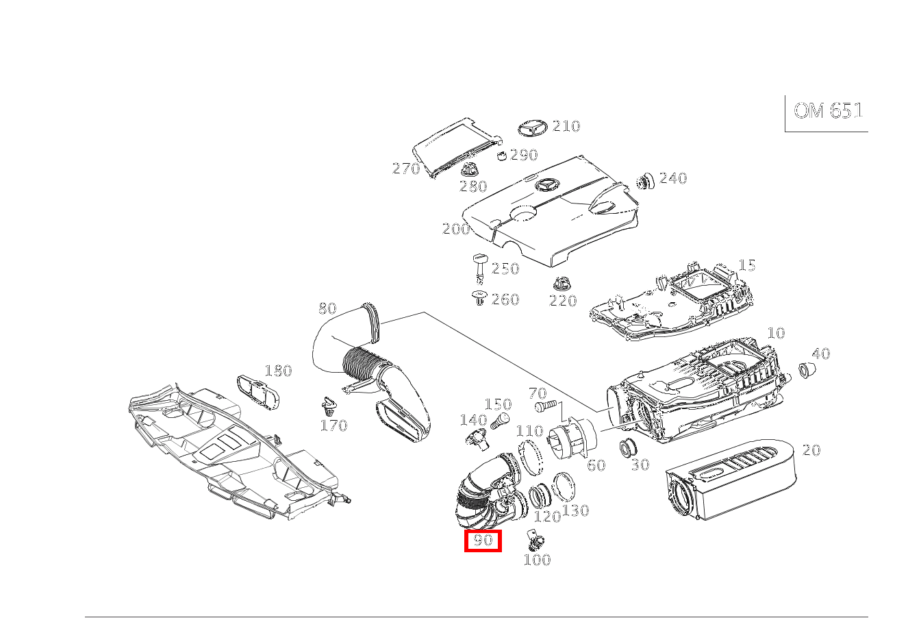 Luftleitung SLK250CDI BE 172 Luftleitung SLK250CDI BE 172