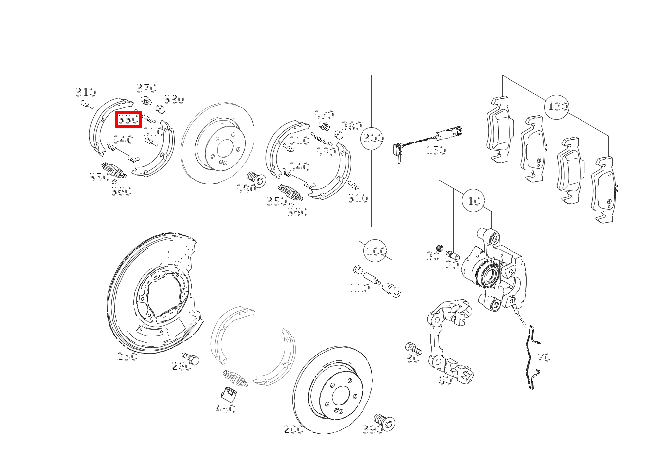 Zugfeder Bremsbackenrückholung C 180 205 Zugfeder Bremsbackenrückholung C 180 205