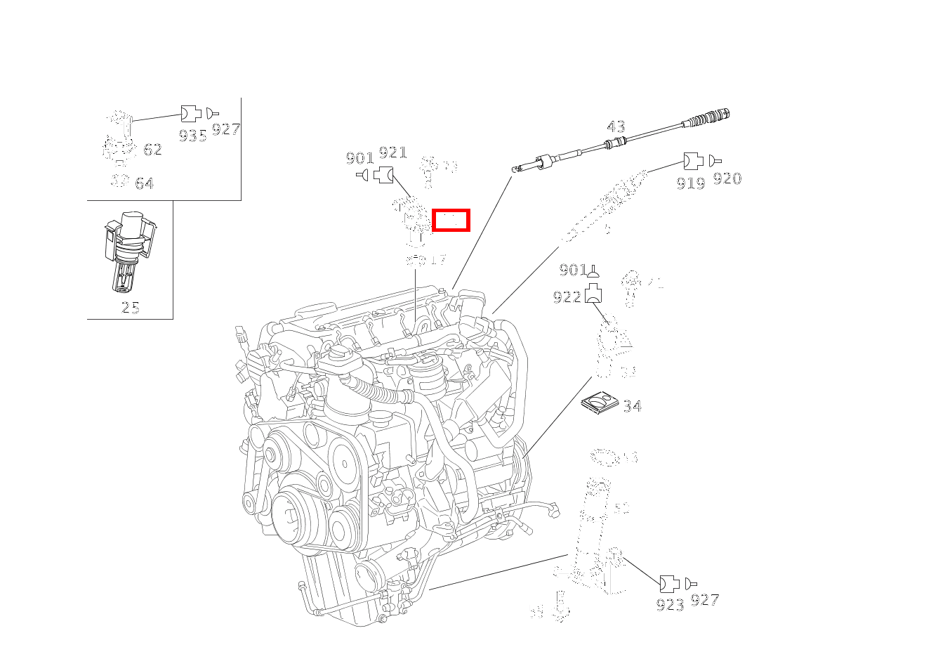 Positionssensor POSITIONSGEBER NOCKENWELLE 906