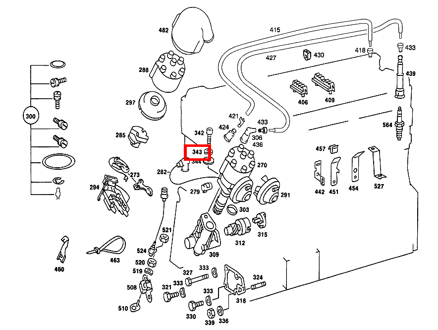 Federscheibe ZUENDVERTEILER AN LAGERGEHAEUSE 280SE 116