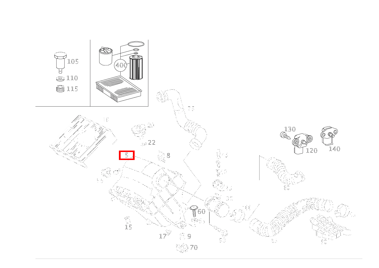 Luftfilter OHNE WARTUNGSANZEIGER OM 611/612 416 4X2 3550 460 Luftfilter OHNE WARTUNGSANZEIGER OM 611/612 416 4X2 3550 460