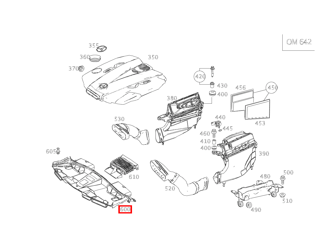 Lüfterhaube Oben E350 CDI 4M 212 Lüfterhaube Oben E350 CDI 4M 212