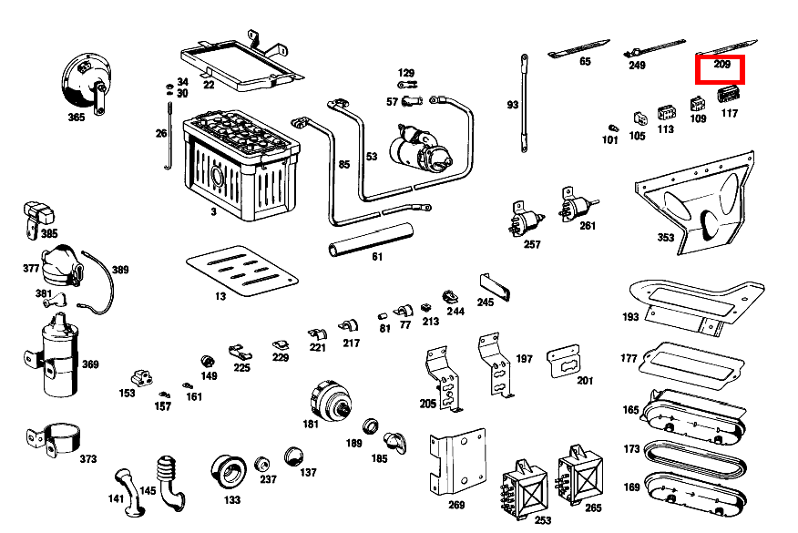 Kabelband STARTERLEITUNG AN STIRNWAND; 9X210 MM , , und weitere kaufen 