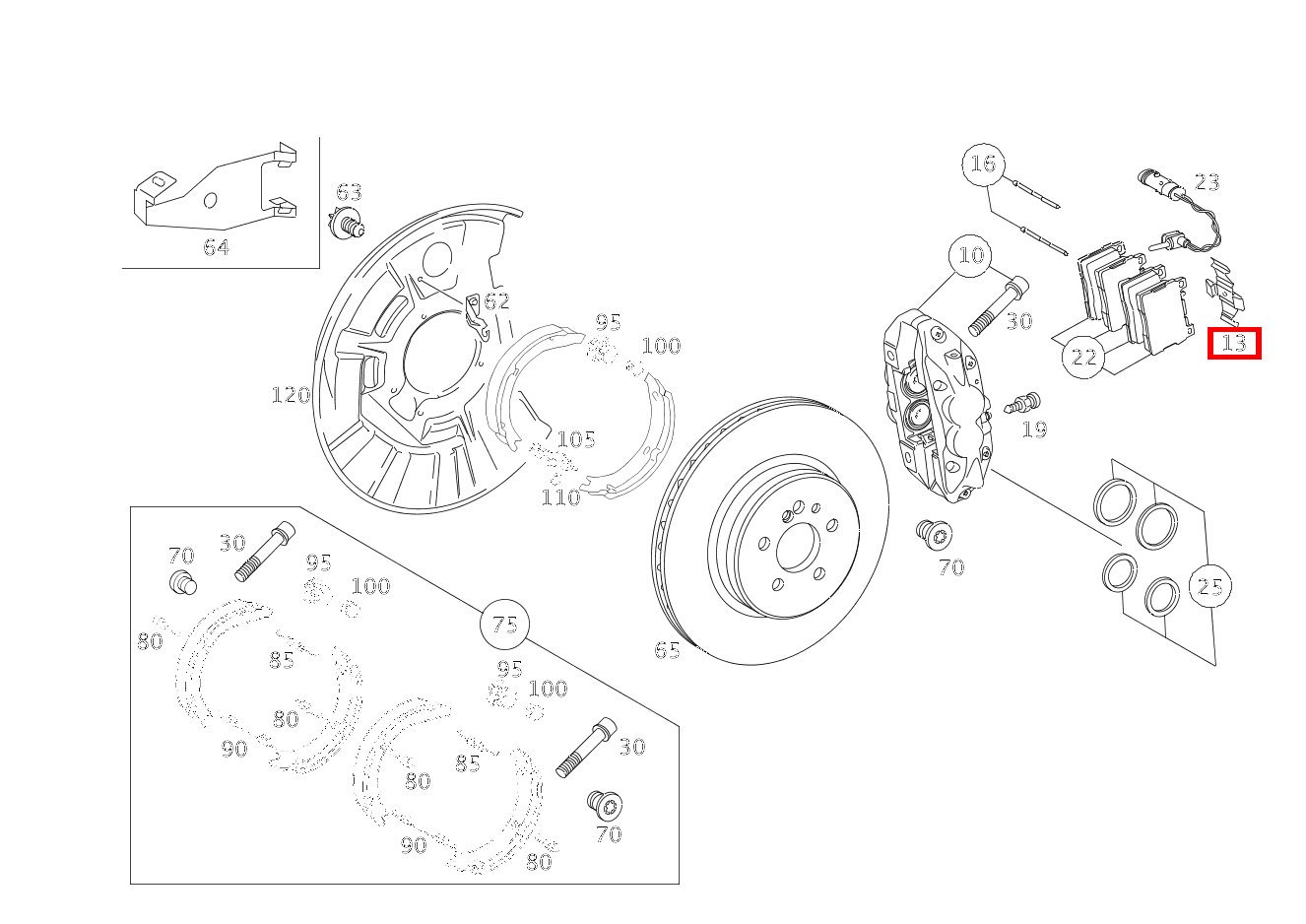 Spreizfeder Maybach 62 S (langer Radstand) 240