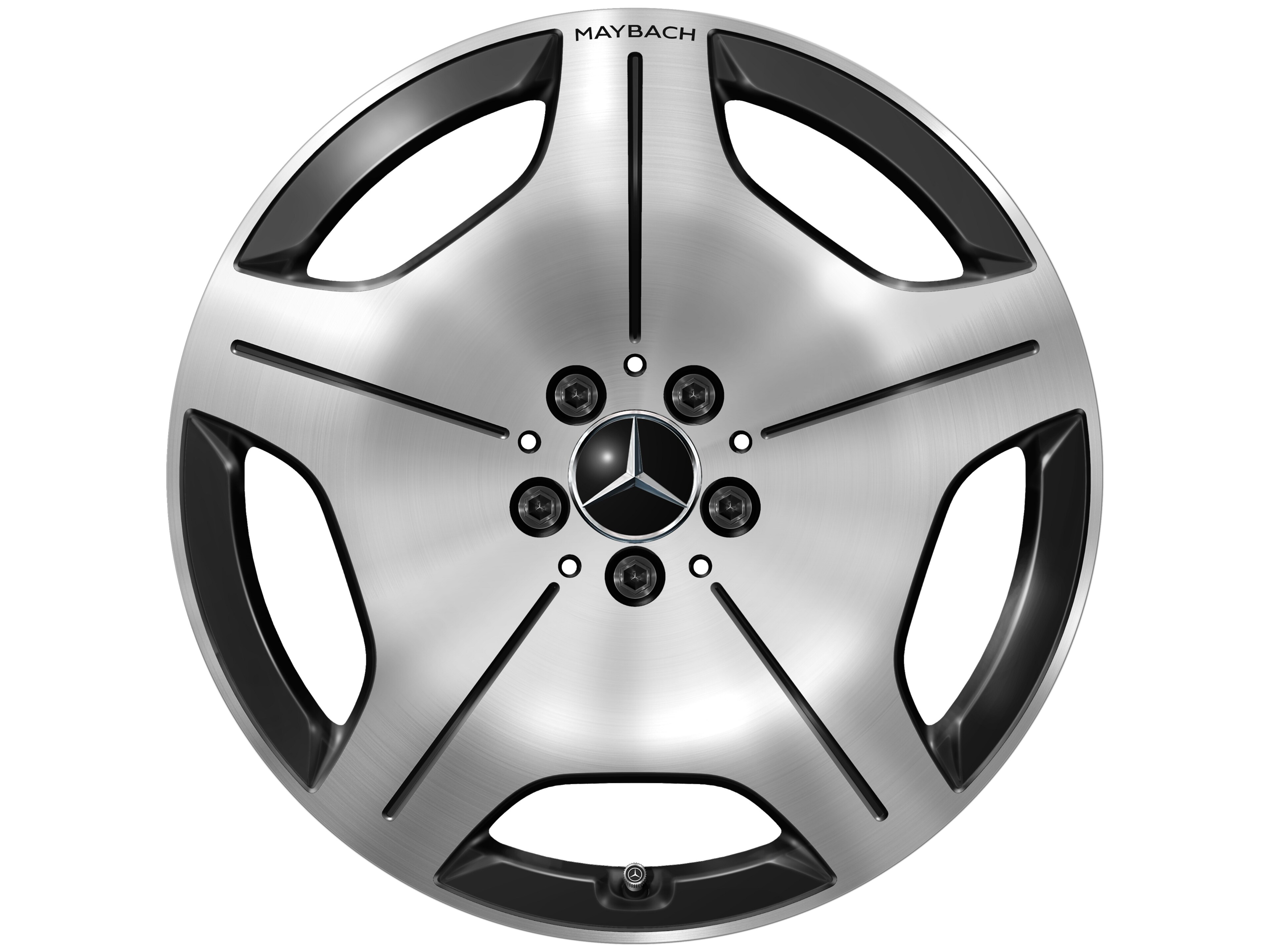 5-Loch-Rad, 19 Zoll, 8,5 J x 19 ET 31,5, schwarz, glanzgedreht