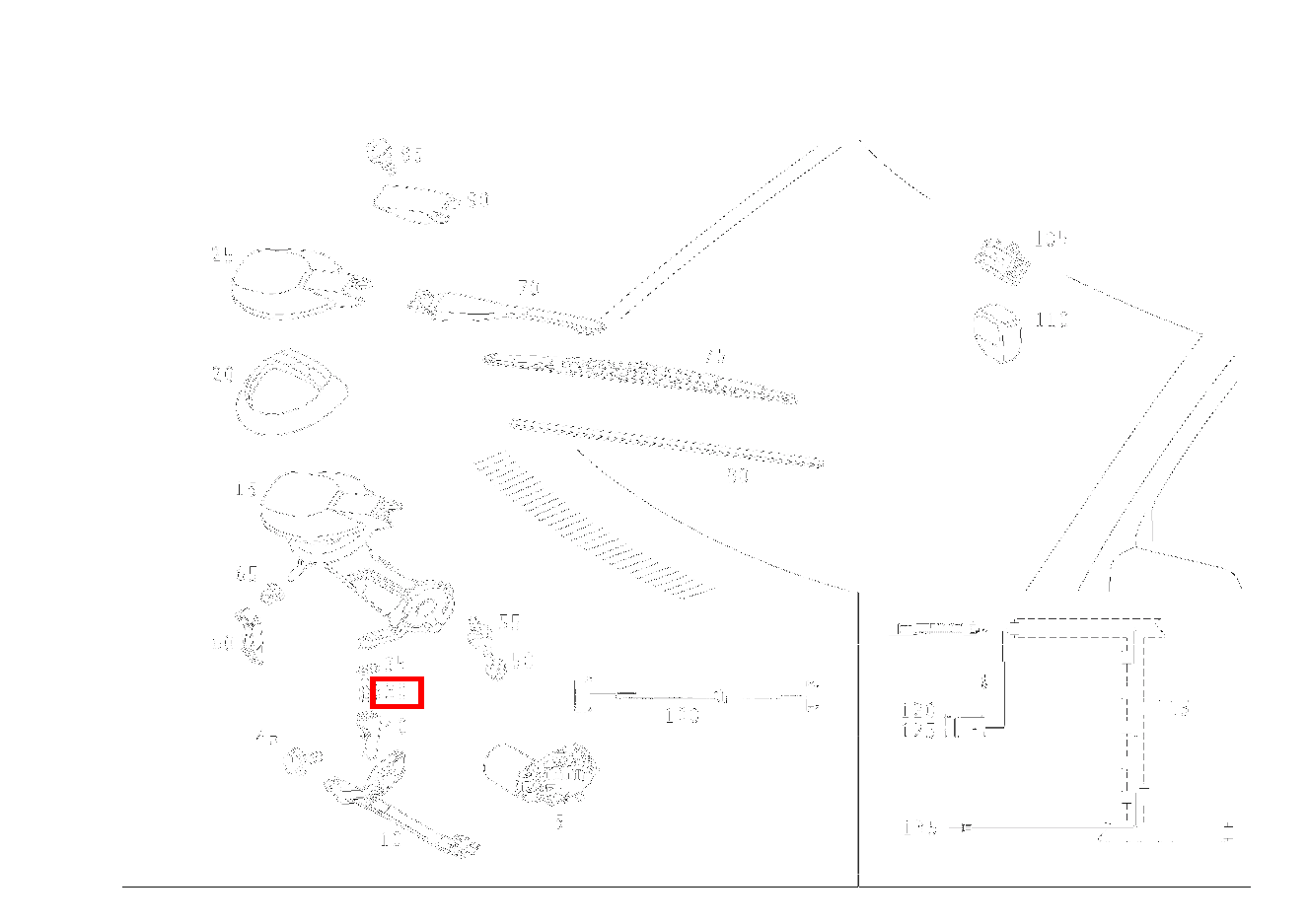 Buchse WISCHERANLAGE AN STIRNWAND MITTE E280 210