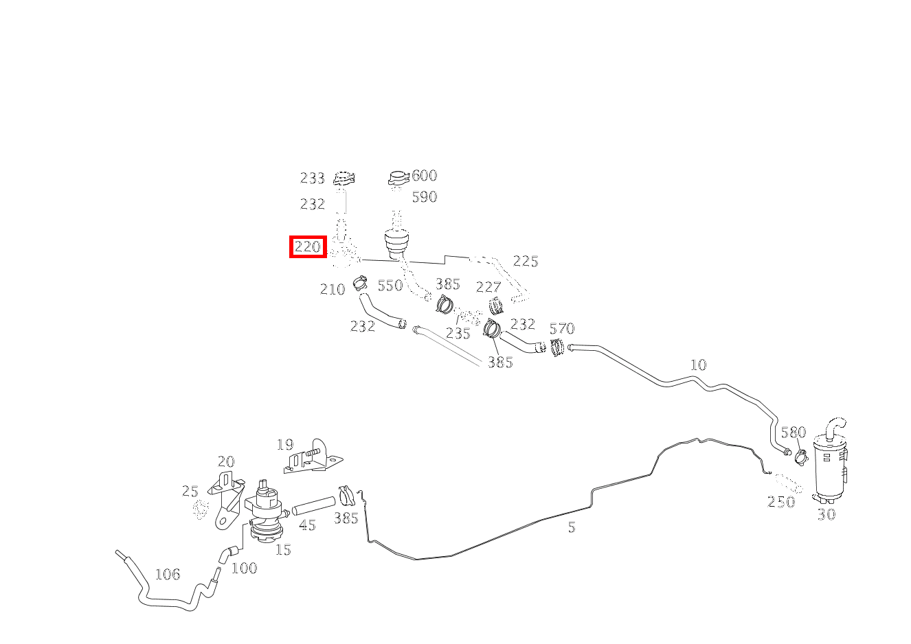 Ventil DRUCKREGLER S 55 L AMG KOMPR. 220 Ventil DRUCKREGLER S 55 L AMG KOMPR. 220