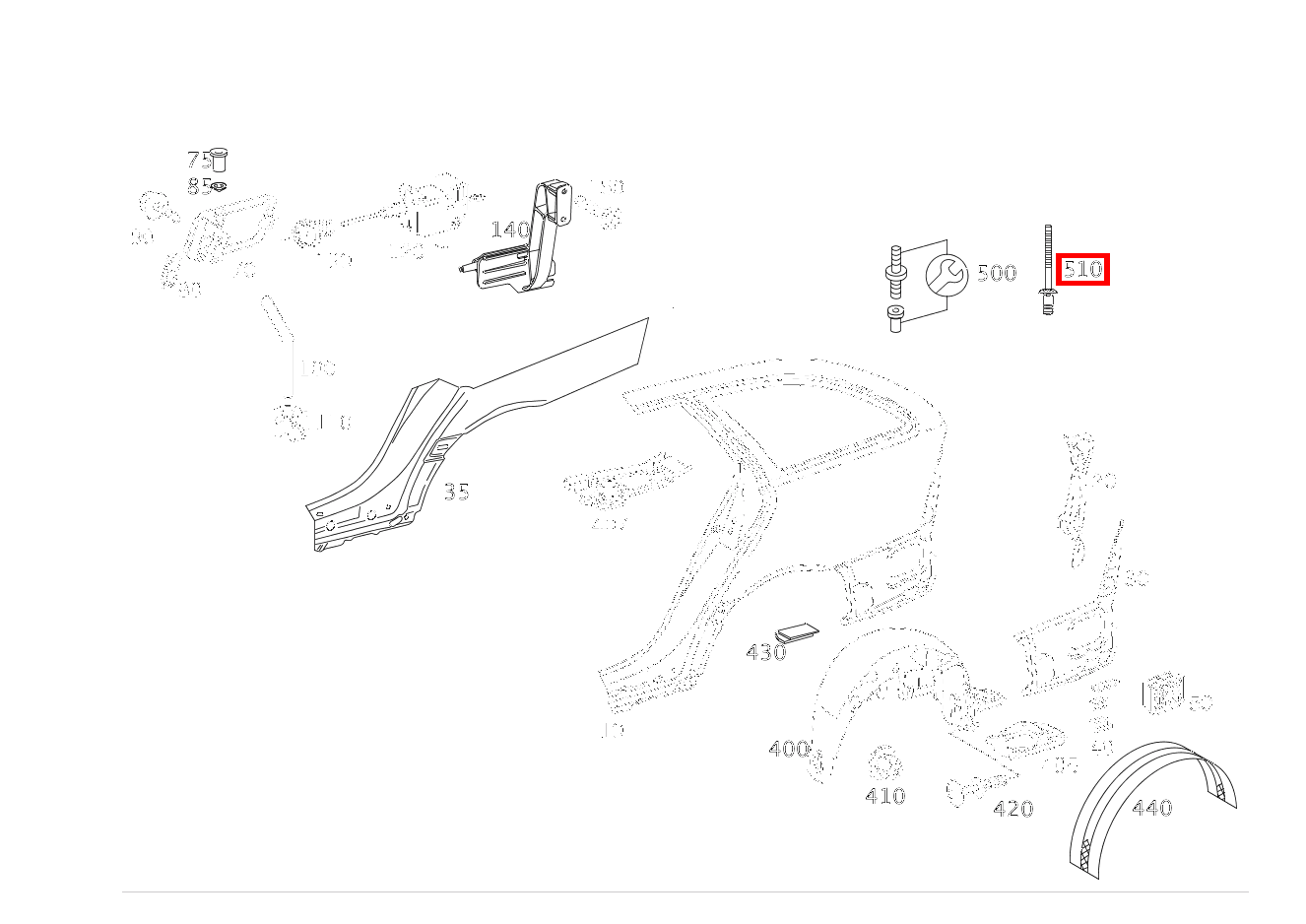 Blindniet REPARATURLOESUNG; 6,4 X 12MM / 1-3,5MM E 200 T-Limousine 210 Blindniet REPARATURLOESUNG; 6,4 X 12MM / 1-3,5MM E 200 T-Limousine 210
