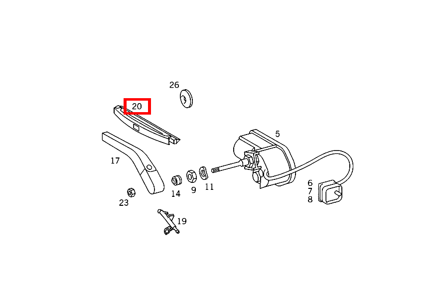 Wischerblatt SWF 230 E/FG3450 124 Wischerblatt SWF 230 E/FG3450 124