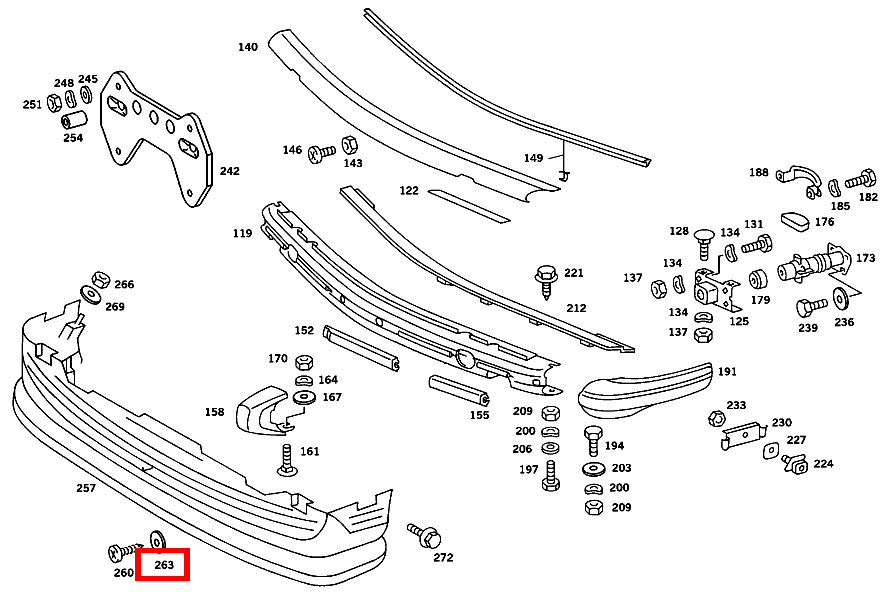 Scheibe SPOILER AN VERKLEIDUNG ZWISCHEN VORDERKOTFLUEGEL 560 SL 107 Scheibe SPOILER AN VERKLEIDUNG ZWISCHEN VORDERKOTFLUEGEL 560 SL 107