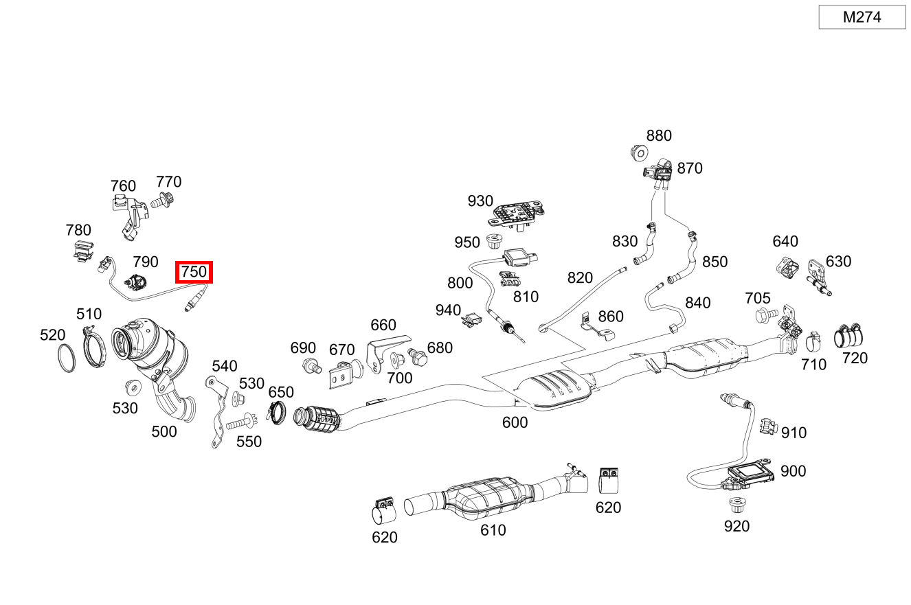 Lambdasonde Regelsonde vor Katalysator C 300 4MATIC 274920 205 Lambdasonde Regelsonde vor Katalysator C 300 4MATIC 274920 205