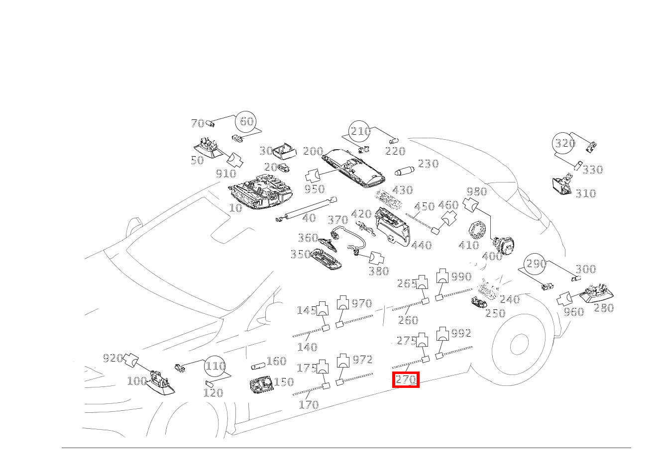 Innenraumleuchte BELEUCHTUNG ARMLEHNE RECHTS A 45 AMG 4MATIC 176 Innenraumleuchte BELEUCHTUNG ARMLEHNE RECHTS A 45 AMG 4MATIC 176
