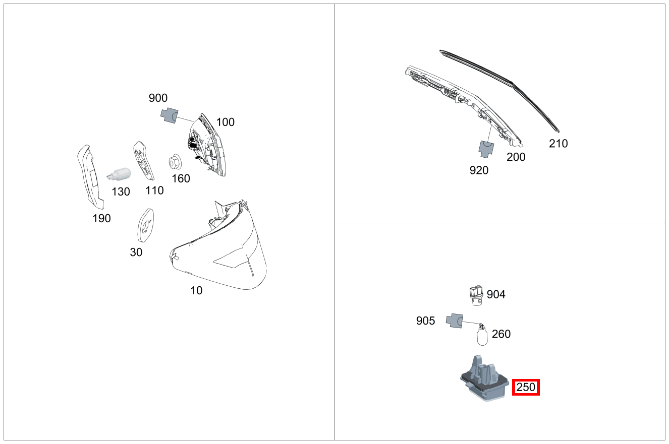 Kennzeichenleuchte KENNZEICHENLEUCHTE E500 CA 207