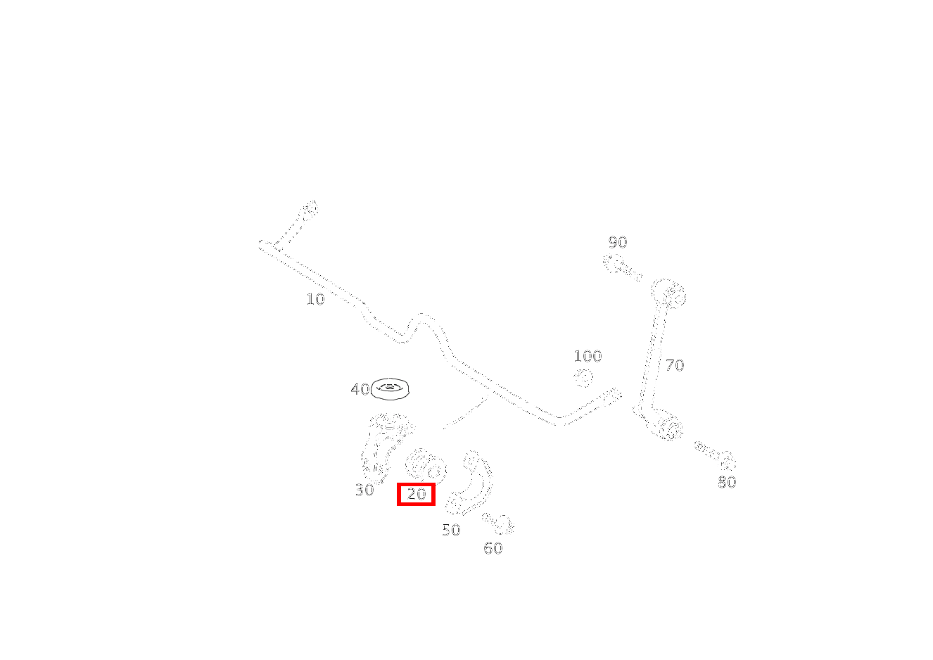 Elastomerlager AN DREHSTAB; 15mm C 320 Sportcoupé 203