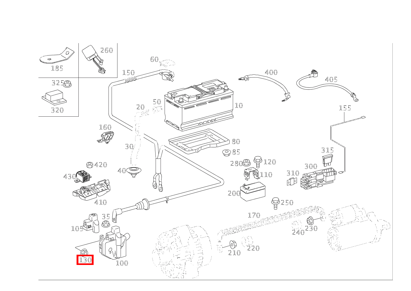 Mutter VORSICHERUNGSDOSE VORN GL 500 4MATIC Off-Roader 164 Mutter VORSICHERUNGSDOSE VORN GL 500 4MATIC Off-Roader 164