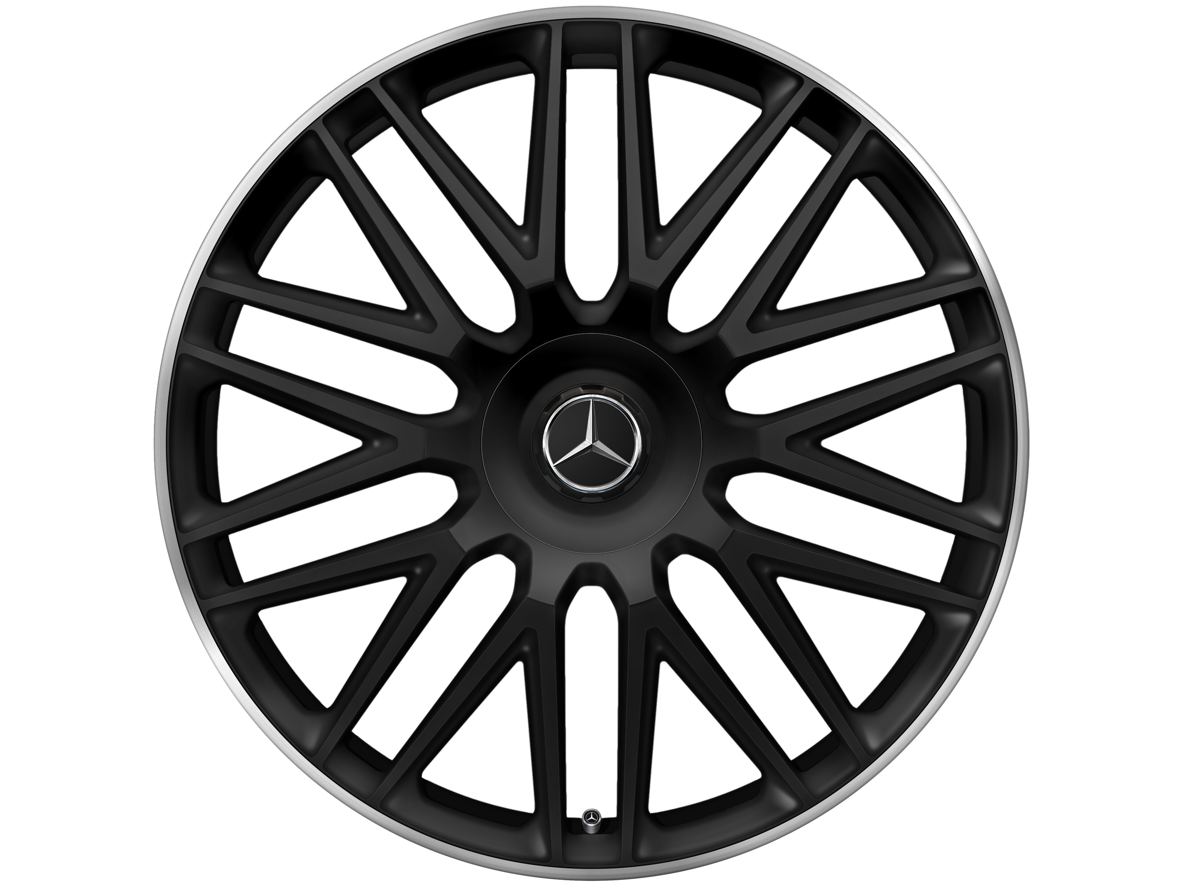 Mercedes-Benz - AMG Schmiederad 10-Speichen-Design, 21 Zoll, 9,5 J x 21 ET 33, schwarz matt