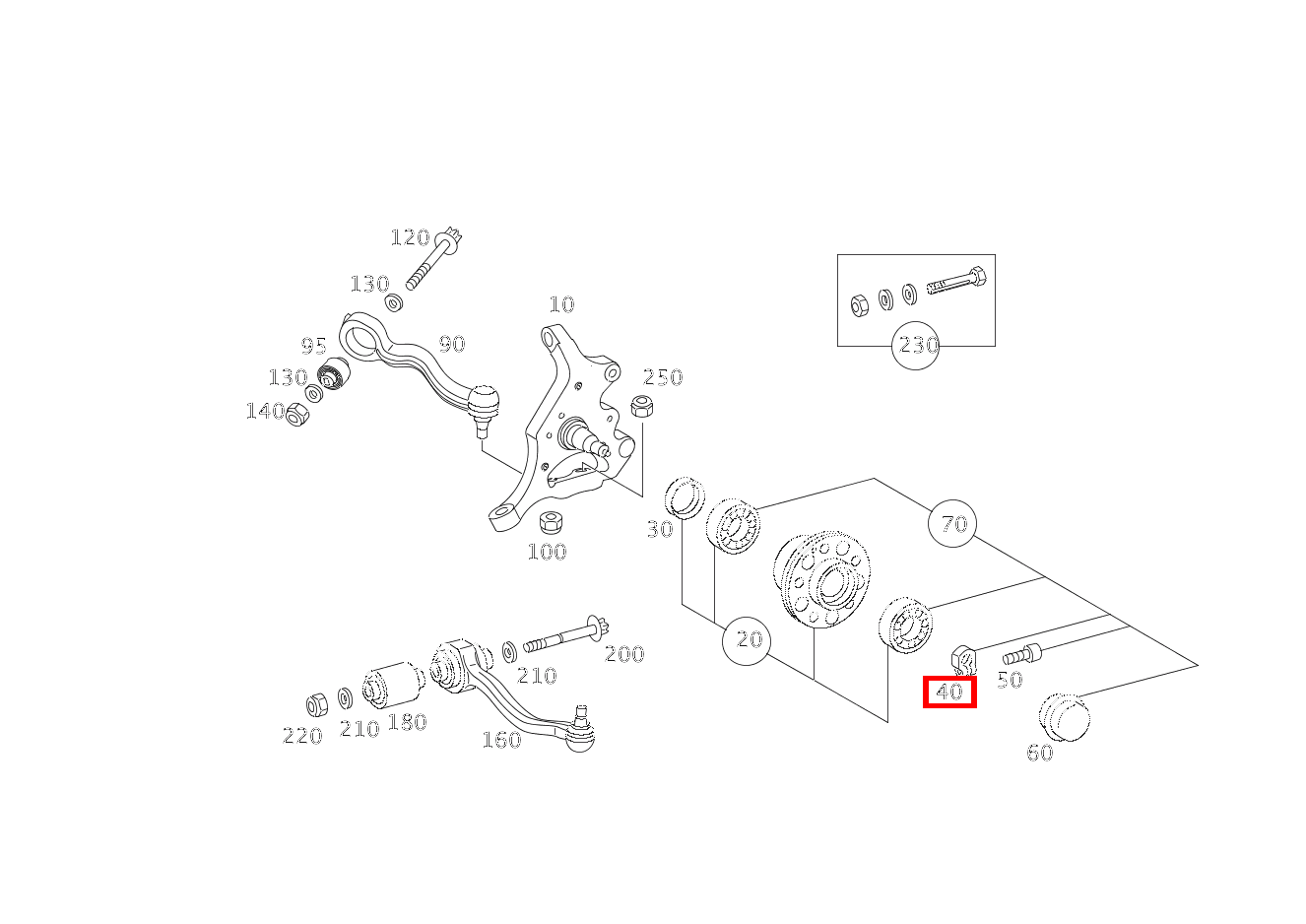 KLEMMMUTTER VORDERRADNABE AN ACHSSCHENKEL LINKS UND RECHTS SLK 55 AMG Roadster 171 KLEMMMUTTER VORDERRADNABE AN ACHSSCHENKEL LINKS UND RECHTS SLK 55 AMG Roadster 171