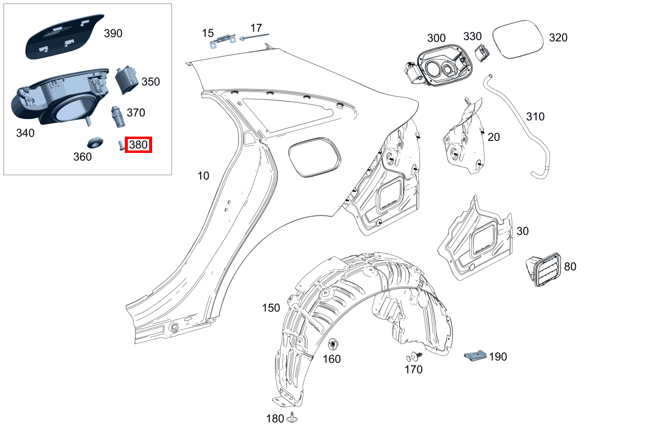 Sechsrundschraube Befestigung Tastenschalter; 4X12 CLA 250 e Shooting Brake 118