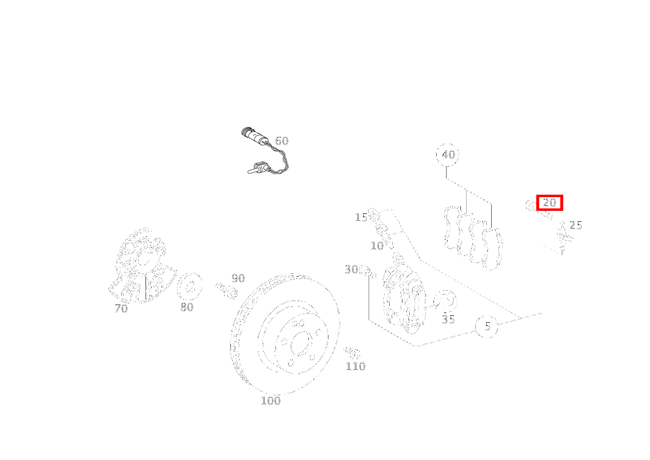 TEILESATZ BOLZEN LINKS UND RECHTS CL 65 AMG Coupé 215