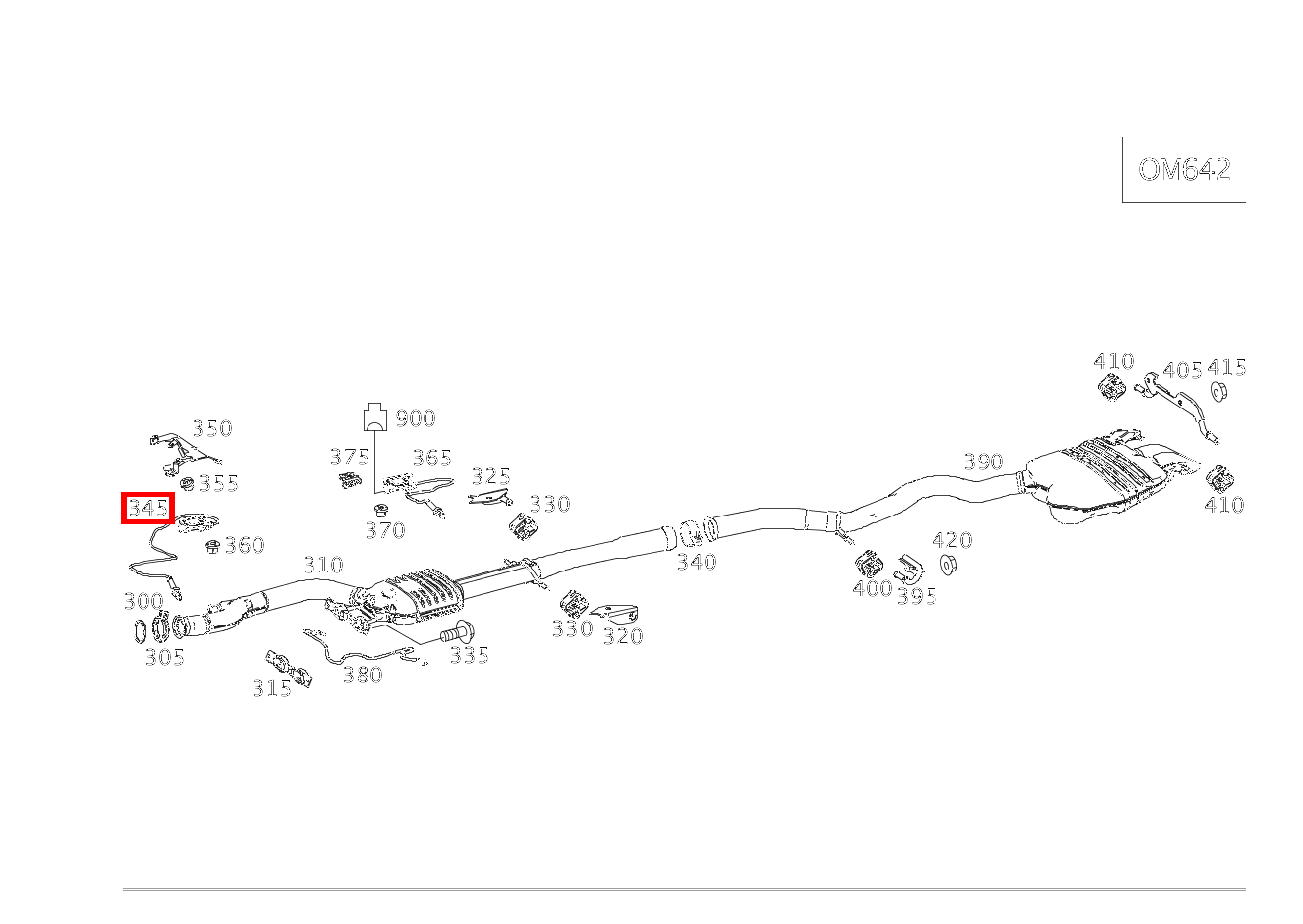 Nox-Sensor Vor SCR Katalysator S 400 d 4MATIC Limousine lang 222