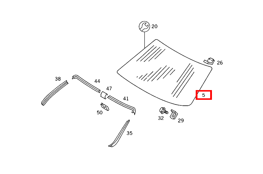 Windschutzscheibe WAERMEDAEMMEND 560 SE - 126 126