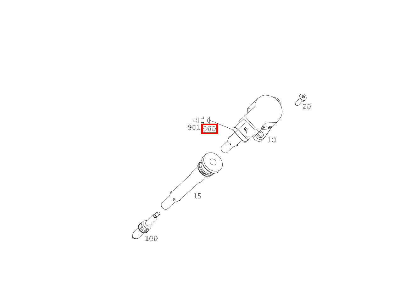 Stecker Zündspule T1/1-T1/8; 4 PIN SLS AMG GT Roadster Final Edition 197