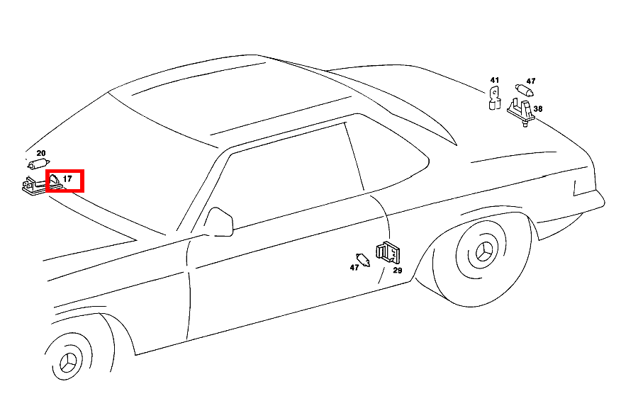 Innenraumleuchte HANDSCHUHKASTEN 560 SL 107 Innenraumleuchte HANDSCHUHKASTEN 560 SL 107