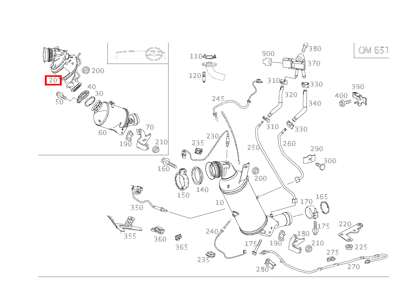 Katalysator Ruß-/Partikelfilter E250CDI CA 207 Katalysator Ruß-/Partikelfilter E250CDI CA 207