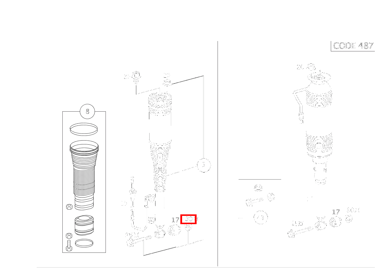Mutter FEDERBEIN AN FEDERLENKER; M14X1.5 S 350 L 4-MATIC 220