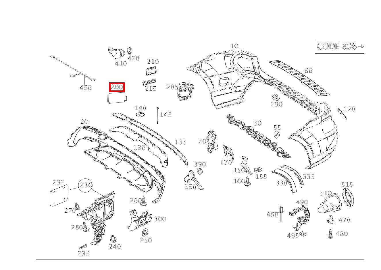 Radarsensor Rechts ML/GLE 350 BT/D 4M 642826 292 Radarsensor Rechts ML/GLE 350 BT/D 4M 642826 292