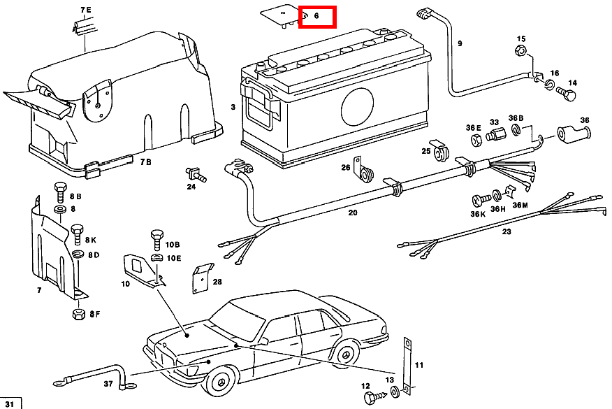 Schutzkappe 450 SEL 6.9 116