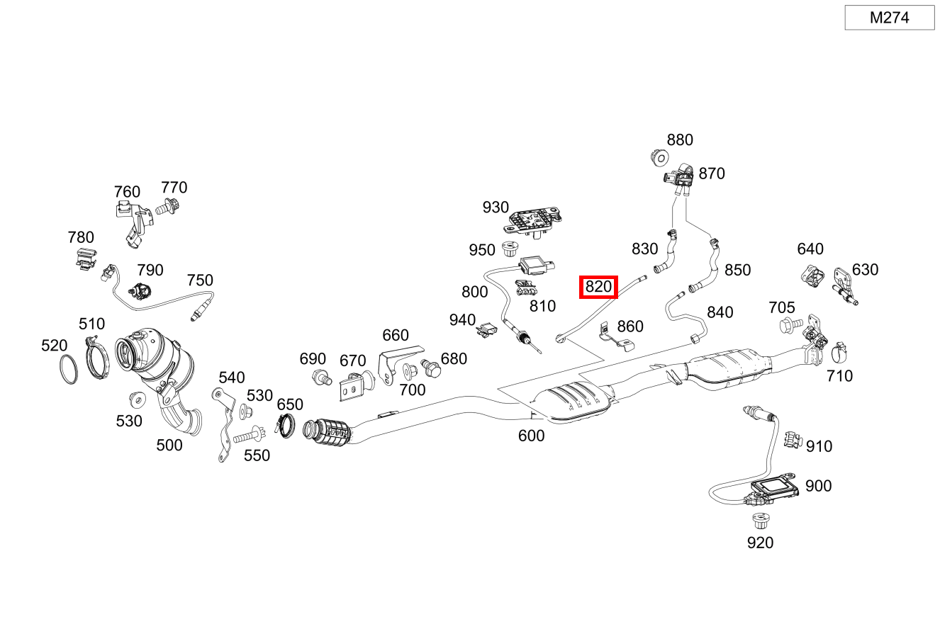 Druckleitung An Partikelfilter vorn CLK 320 COUPE 209 Druckleitung An Partikelfilter vorn CLK 320 COUPE 209