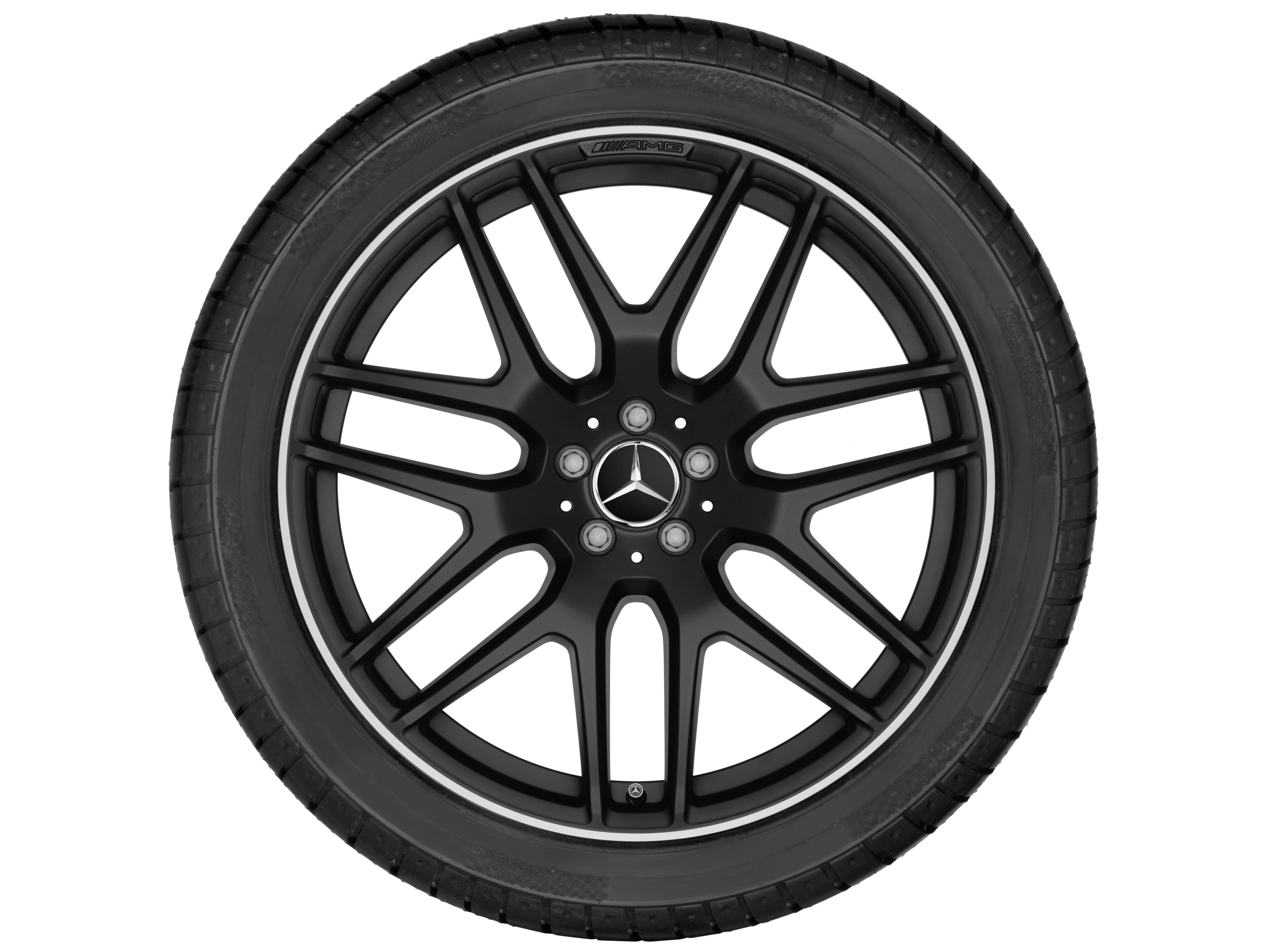 Mercedes-Benz - AMG Leichtmetallrad, im Kreuzspeichen-Design, AMG Leichtmetallrad, im Kreuzspeichen-Design,