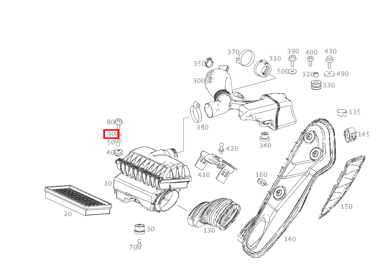 Scheibe LUFTFILTERKASTEN AN GETRIEBE fortwo coupé mhd 52 kW 460