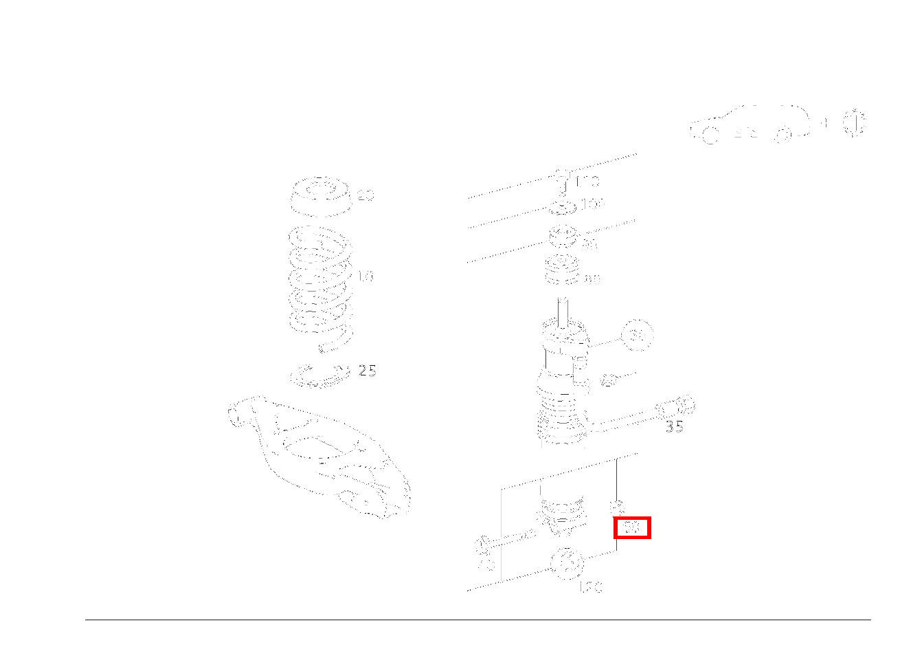 Mutter FEDERBEIN AN FEDERLENKER; M10 E280 210 Mutter FEDERBEIN AN FEDERLENKER; M10 E280 210