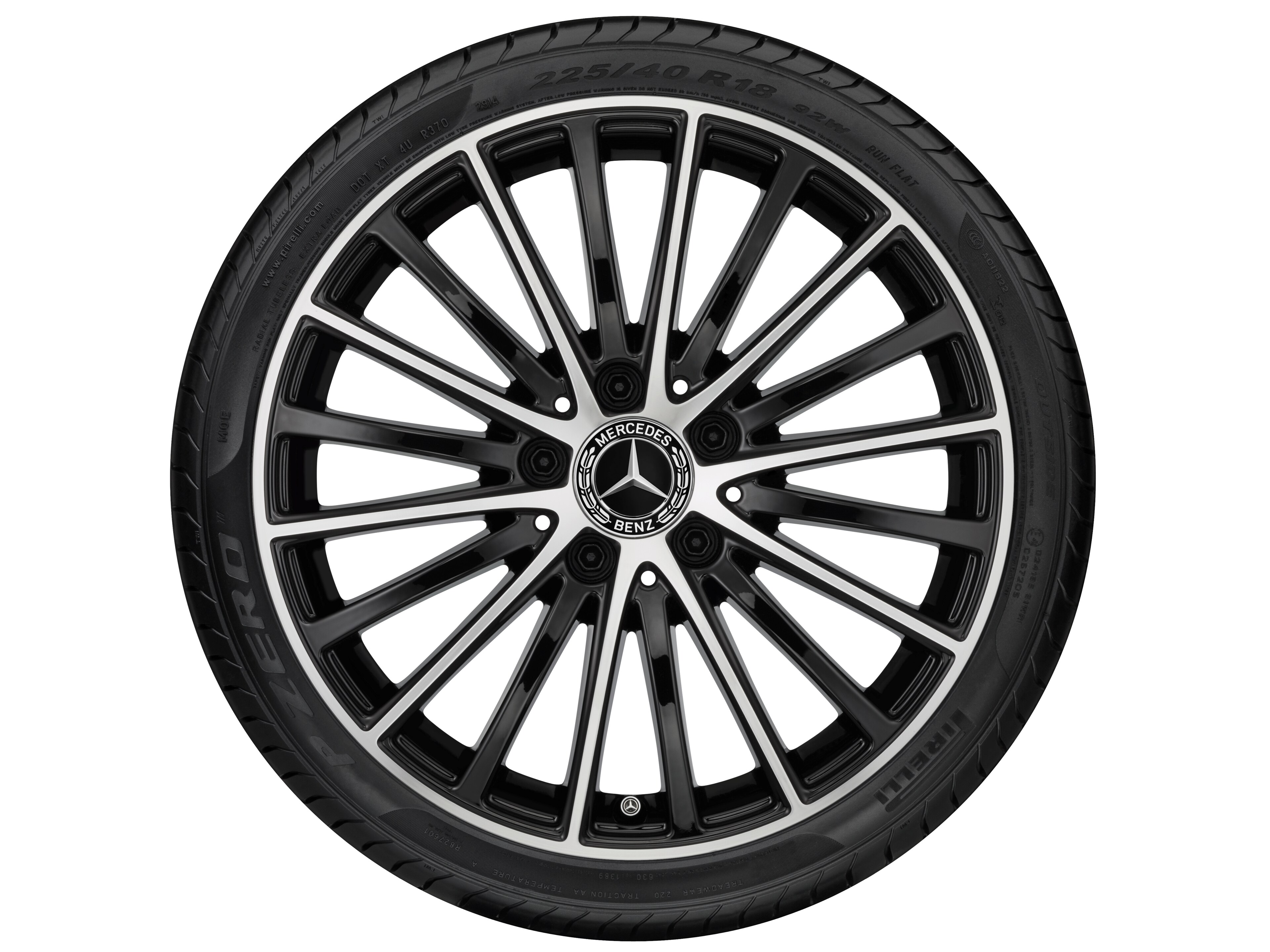 Mercedes-Benz - Vielspeichen-Rad, 43,2 cm (17 Zoll), glanzged Vielspeichen-Rad, 43,2 cm (17 Zoll), glanzged
