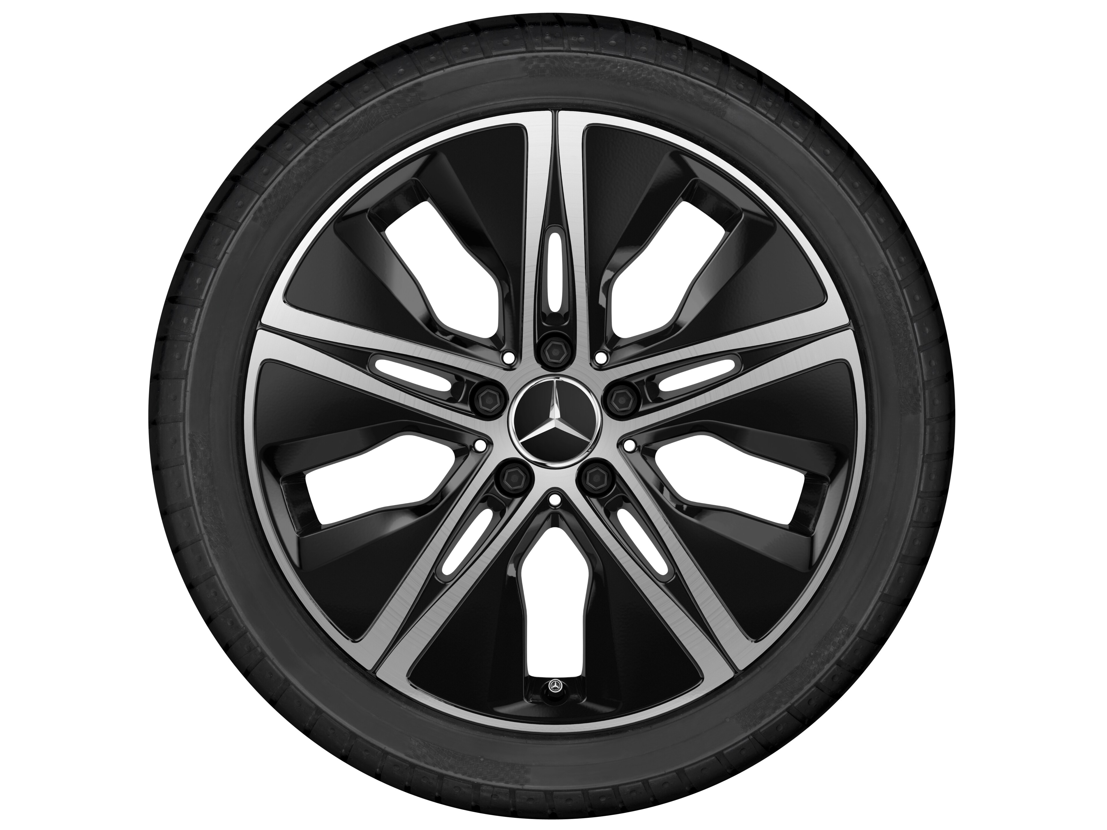 5-Loch-Rad, Aero, 45,7 cm (18 Zoll), glanzged