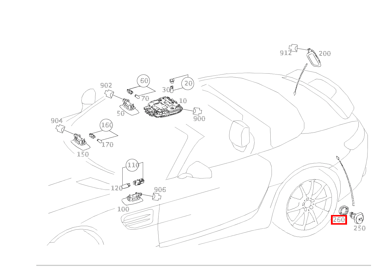 Steckdose BEFESTIGUNG Mercedes-AMG GT Roadster 190 Steckdose BEFESTIGUNG Mercedes-AMG GT Roadster 190