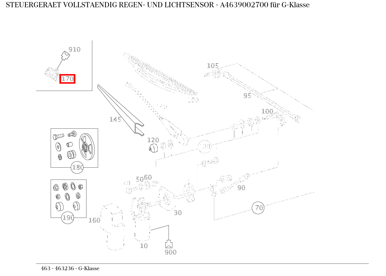 Steuergerät vollständig REGEN- UND LICHTSENSOR G-Klasse 463 Steuergerät vollständig REGEN- UND LICHTSENSOR G-Klasse 463