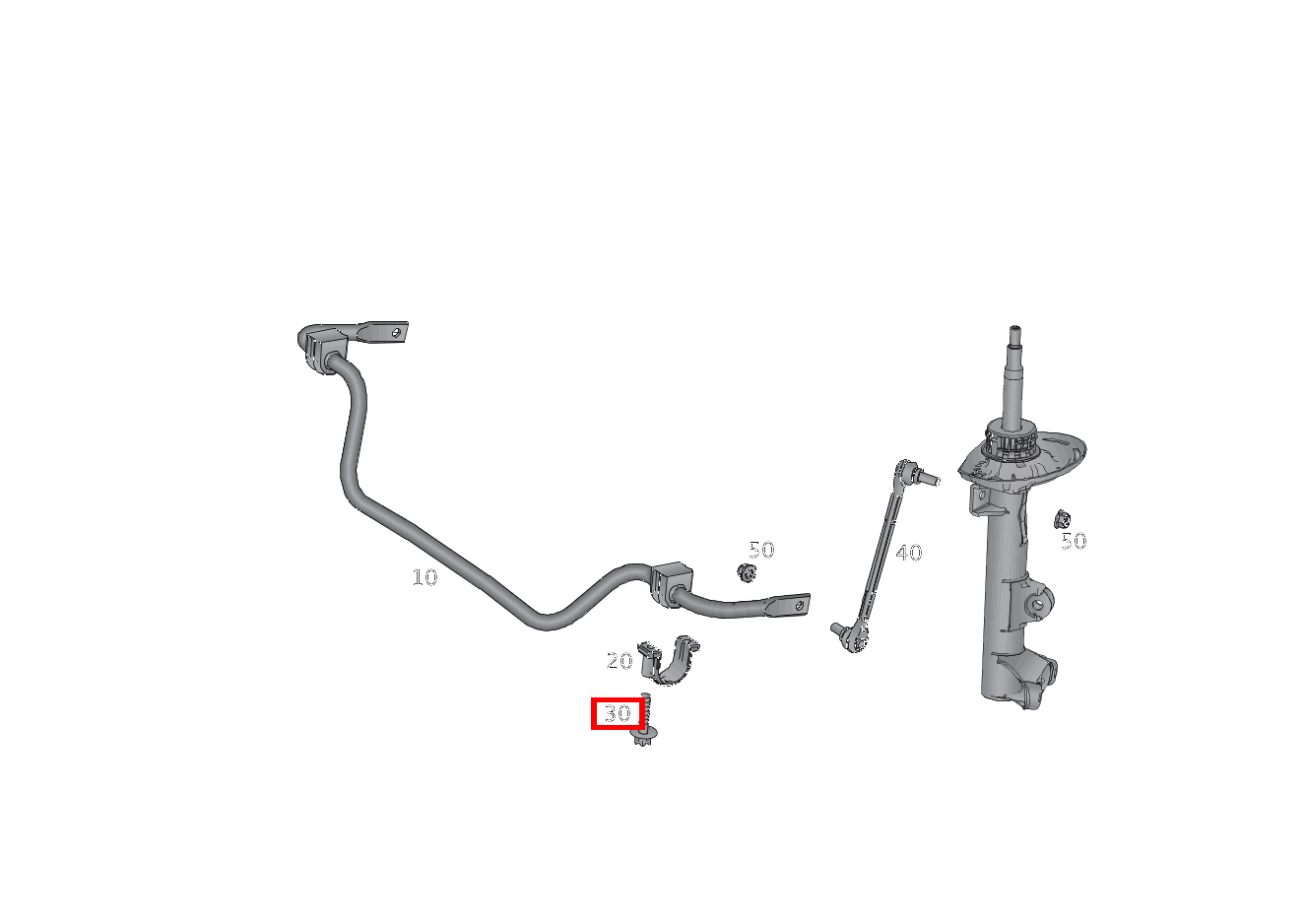 Sechsrundschraube DREHSTAB AN LAENGSTRAEGER; M8X60 SLK55 AMG 172 Sechsrundschraube DREHSTAB AN LAENGSTRAEGER; M8X60 SLK55 AMG 172
