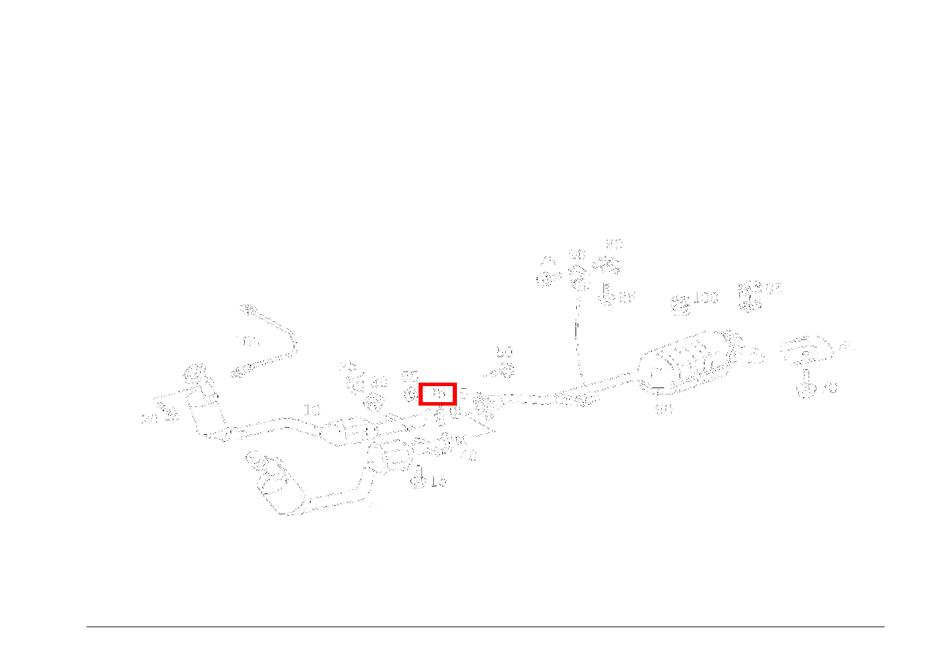 Flansch AUSPUFFROHR VORN AN AUSPUFFROHR HINTEN SL 500 V8 129