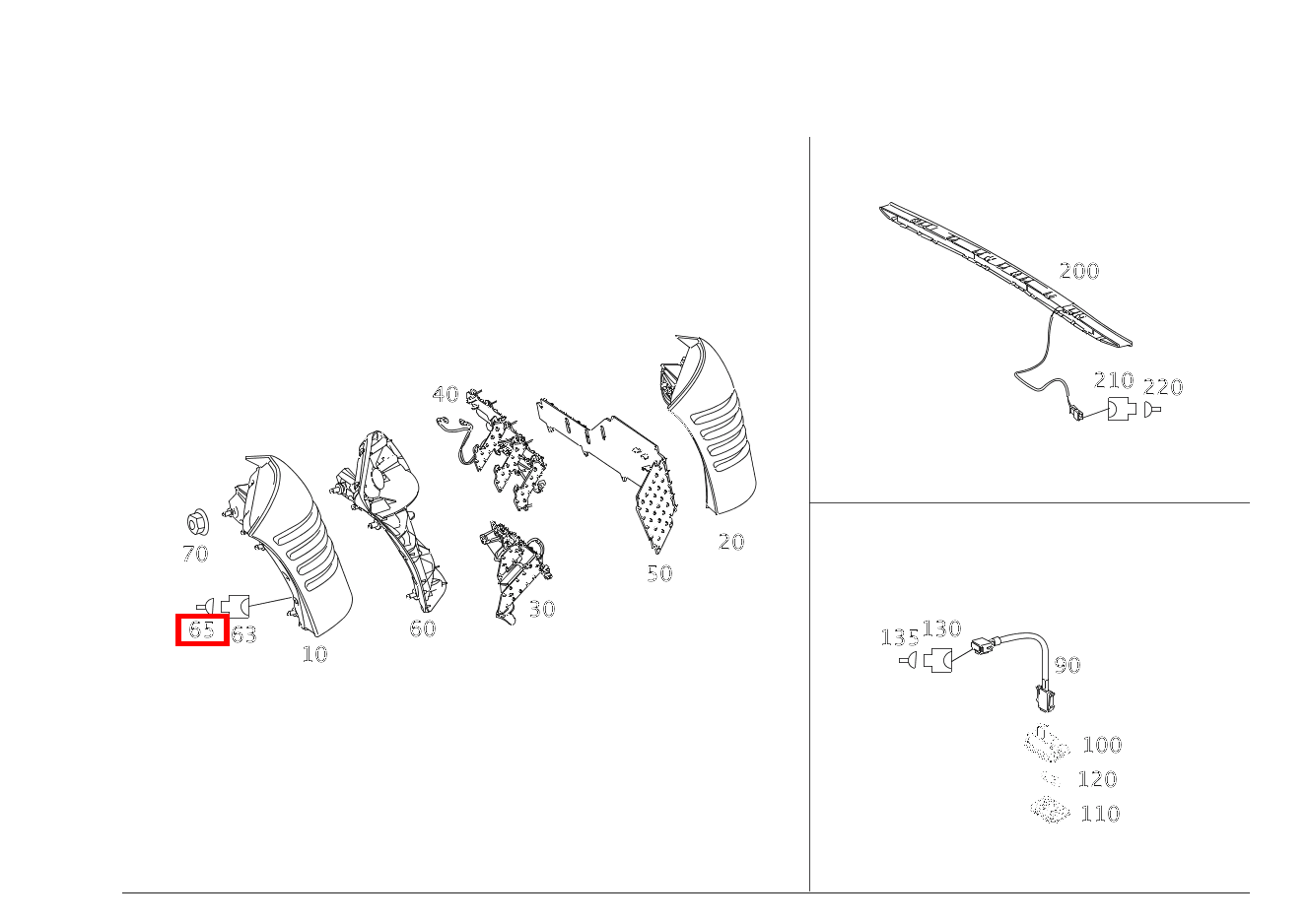 Kontaktbuchse SCHLUSSLEUCHTE E3, E4; 0.5-1.0 MM2 MCP2.8 Maybach 62 S (langer Radstand) 240