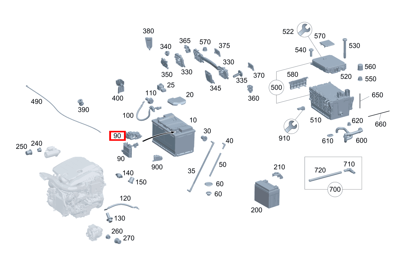 STROMBEGRENZER An Batterie CLK 320 COUPE 209 STROMBEGRENZER An Batterie CLK 320 COUPE 209