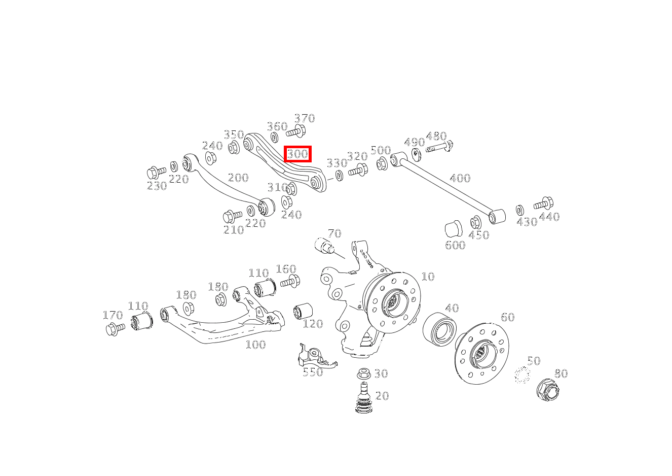 Lenker STURZSTREBE LINKS GL 500 4MATIC Off-Roader 164