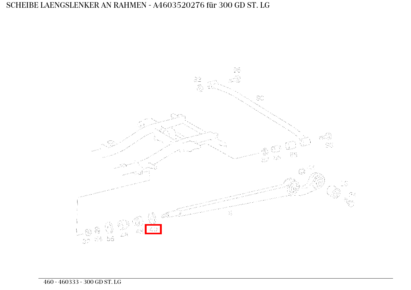Scheibe LAENGSLENKER AN RAHMEN 300 GD ST. LG 460 Scheibe LAENGSLENKER AN RAHMEN 300 GD ST. LG 460