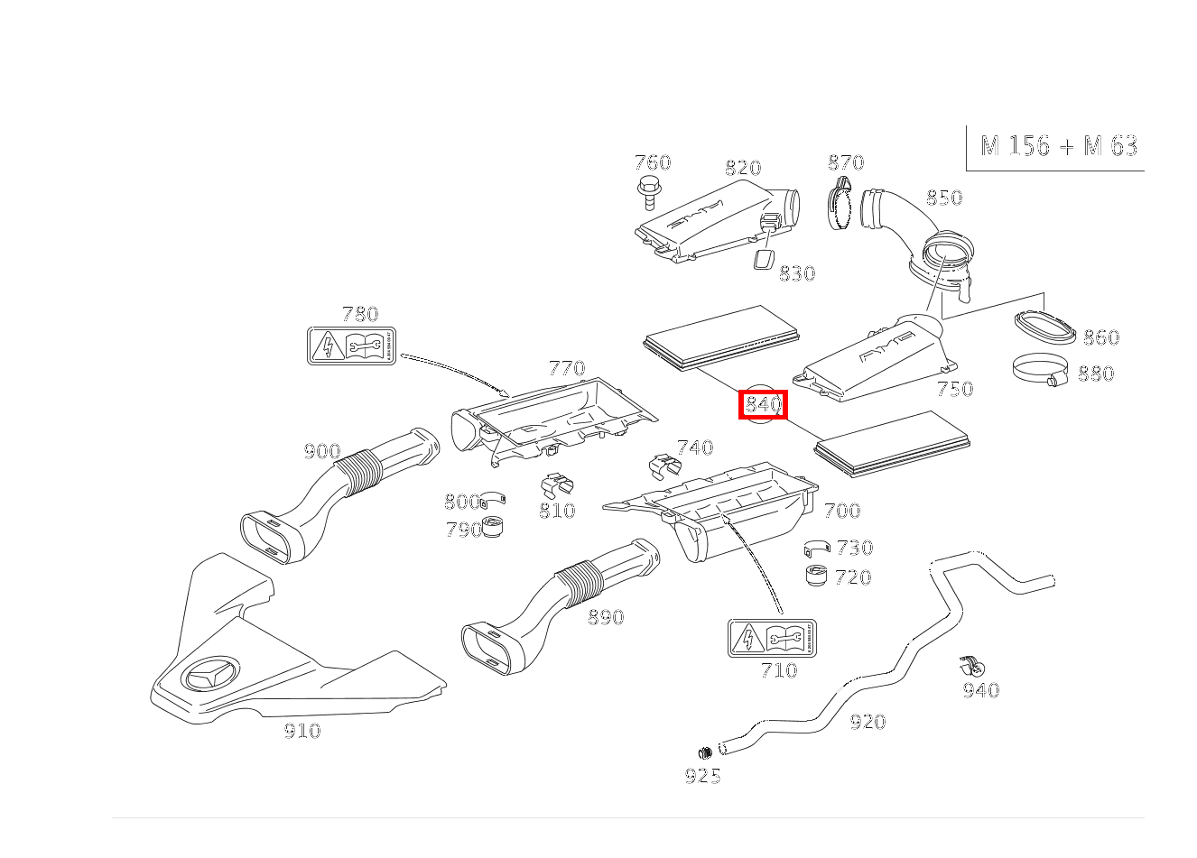 Filtereinsatz LINKS UND RECHTS CLK 63 AMG Cabriolet 209