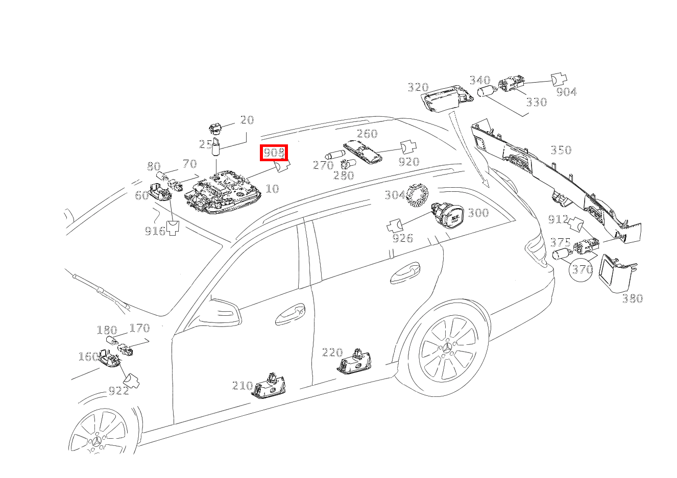 Steckdose N70; DACHBEDIENEINHEIT; STECKER: G; 8-PIN MQS C 180 KOMPRESSOR T-Modell BlueEFFICIENCY 240 Steckdose N70; DACHBEDIENEINHEIT; STECKER: G; 8-PIN MQS C 180 KOMPRESSOR T-Modell BlueEFFICIENCY 240