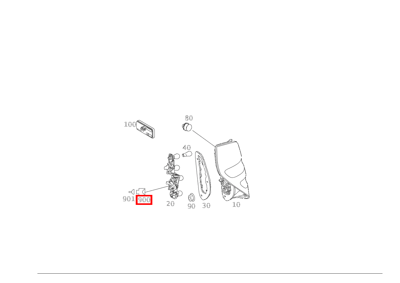Stecker Deckenleuchte hinten ST_E15/32; 4-PIN MCP2.8 A 169, C 205  