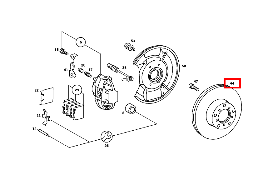 Bremsscheibe 450 SL 107