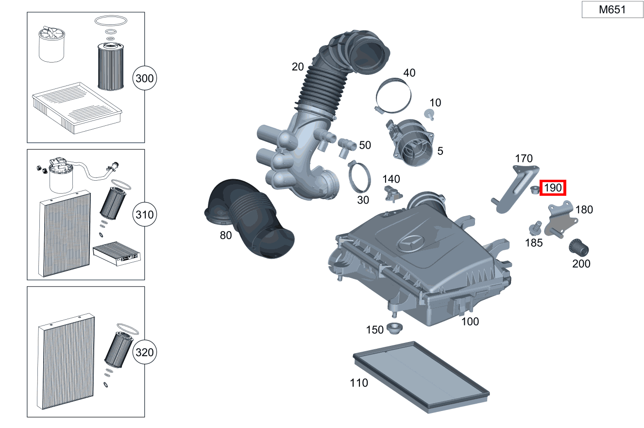 Mutter BEFESTIGUNG LUFTFILTERGEHAEUSE HINTEN; M6 Vito 116 CDI Kasten Lang 245 Mutter BEFESTIGUNG LUFTFILTERGEHAEUSE HINTEN; M6 Vito 116 CDI Kasten Lang 245